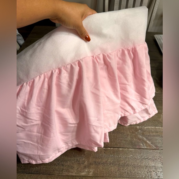 Blossom Pink Watercolor Floral 3-Piece Baby Crib Bedding Set - Picture 6 of 7